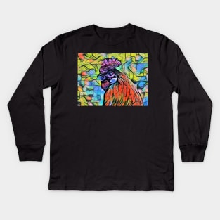 Abstract roster Kids Long Sleeve T-Shirt